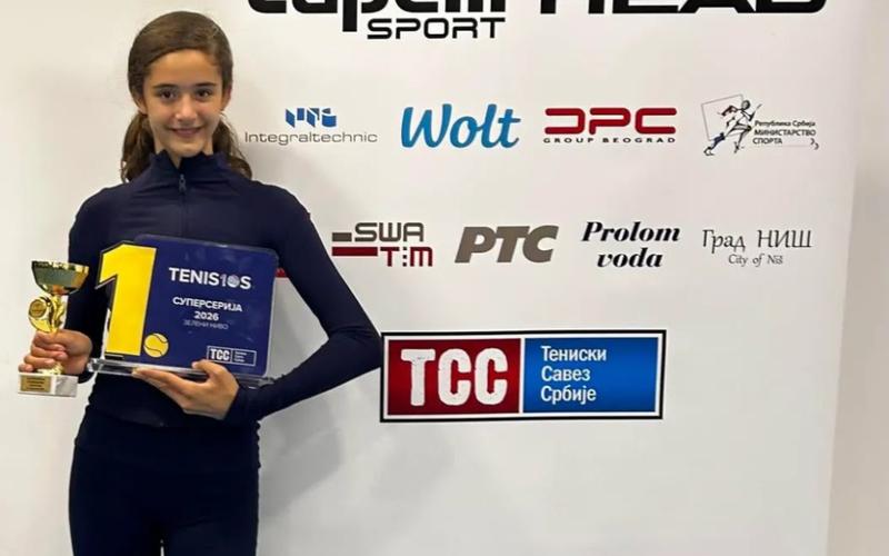 Elena Ćetković najbolja takmičarka Srbije u tenisu
