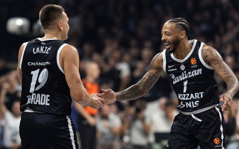 S Partizanom nema šale: Rutinska pobeda crno-belih na startu Evrolige